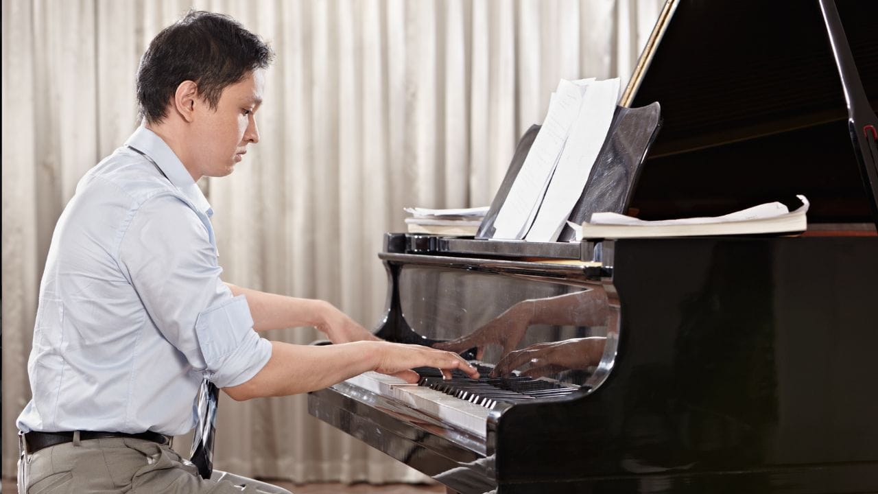 Adult piano student 1