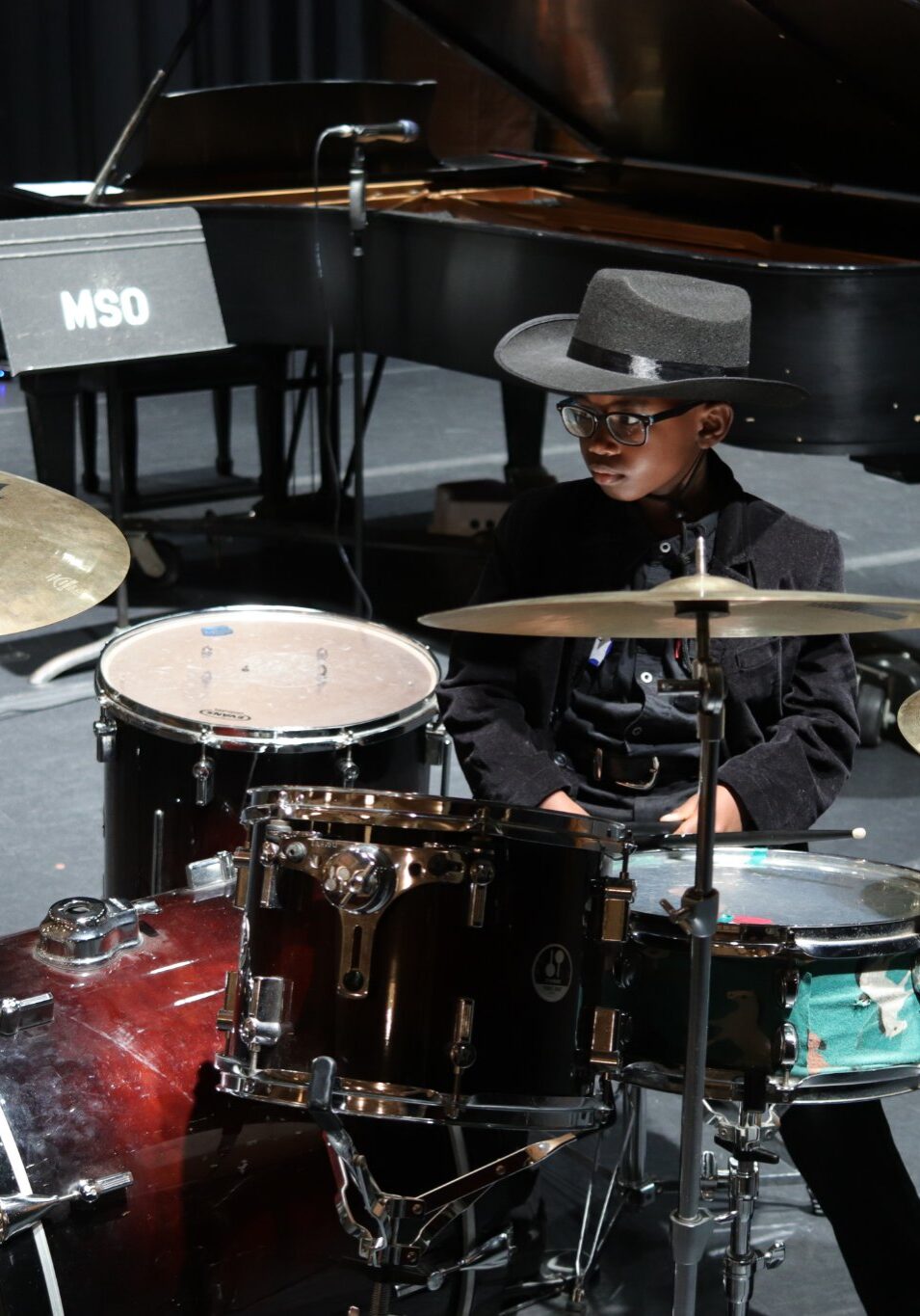 drum lessons, drum student